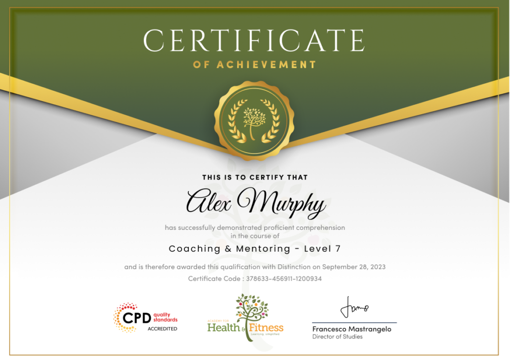 Coaching & Mentoring - Level 7