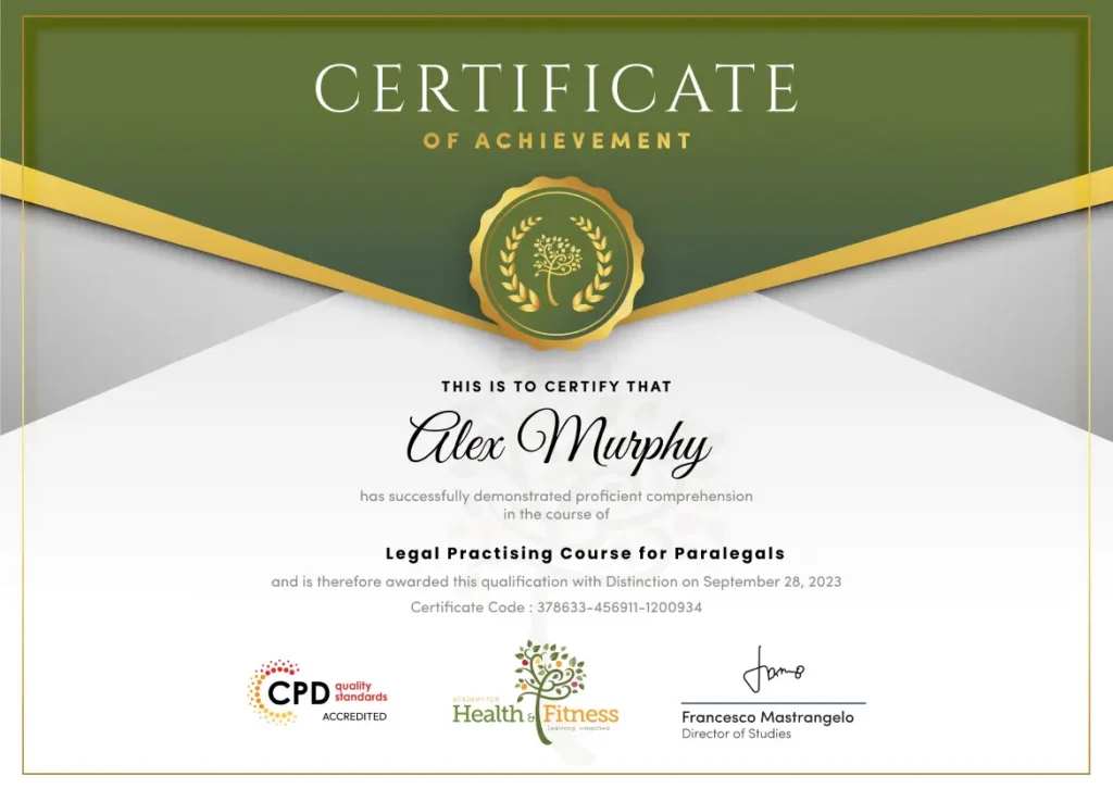 Legal Practising Course for Paralegals