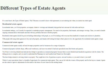 Estate Agent & Property Management