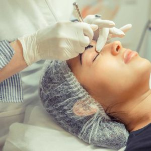 eyebrow microblading treatment