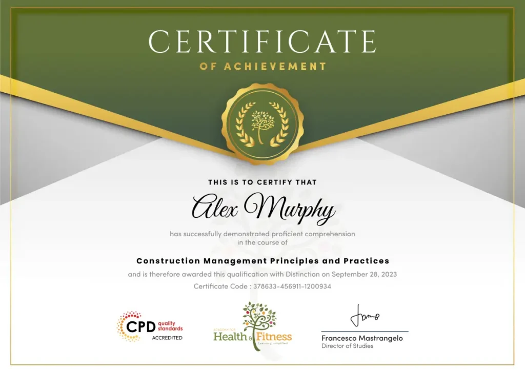 Construction Management Principles and Practices