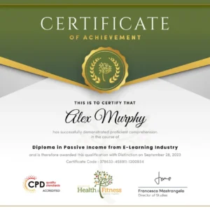 Diploma in Passive Income from E-Learning Industry