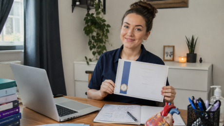 CPD certificate for completed Healthcare Assistant training