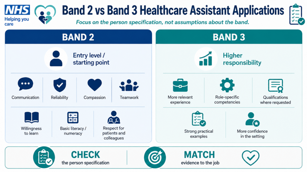 Band 2 vs Band 3 Healthcare Assistant Applications