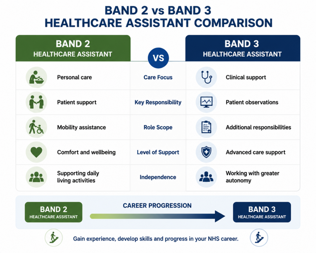 Band 2 vs Band 3 Healthcare Assistant Quick Answer and Comparison