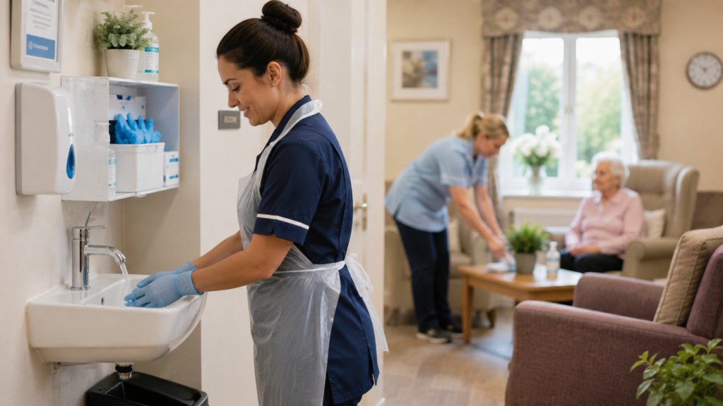 Caregiver Handwashing in a Welcoming Home Setting.