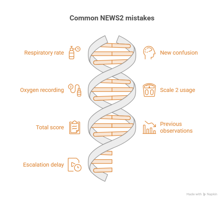 Infographic explaining the connection between NEWS2 and sepsis.