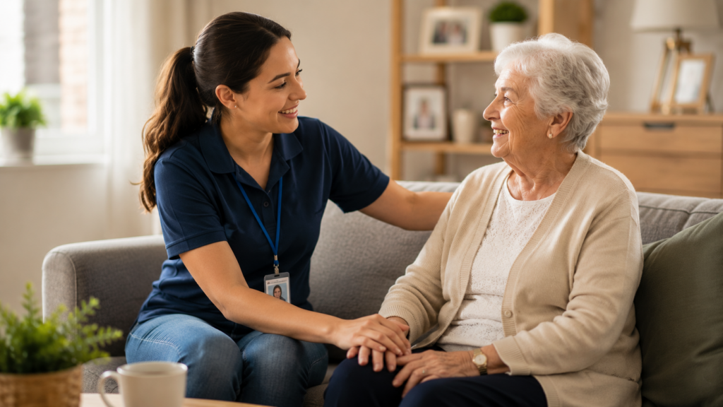 Community-Support-Worker-assisting-an-elderly-client-in-the-UK