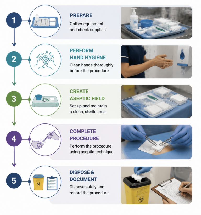 How Aseptic Technique Works During a Procedure