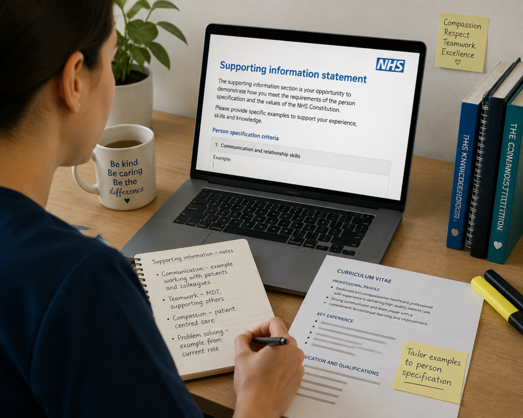 How to Write Supporting Information for NHS Jobs