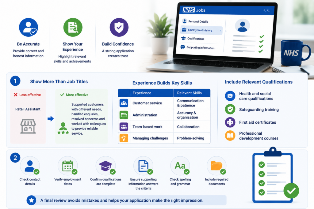 NHS Job Application Tips Infographic