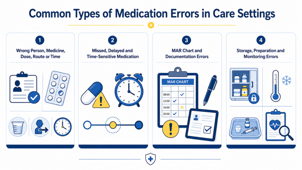 common medical errors showed in a graphic