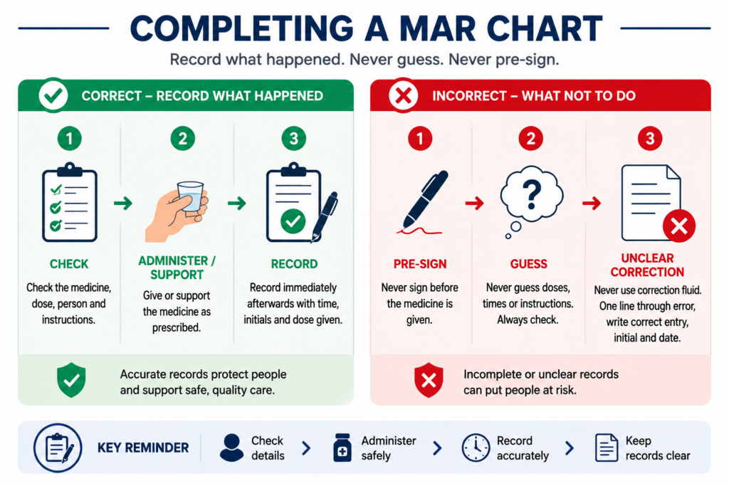 completing a mar chart